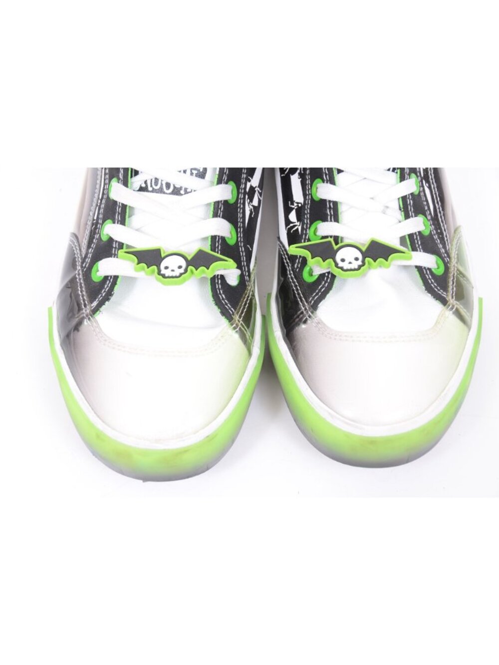 Beetlejuice High Top Sneakers Womens 9 White Green Black Shoes Warner Bros - Picture 4 of 11